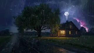 Heavy Rain & Thunderstorm for Sleeping | Deep Sleep Fast with Nature Rain Ambience, Relaxing Night