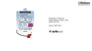 Paediatric Training Defibrillation Pads Pair AED AUTO DDP 201