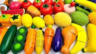 妙に満足できるビデオ | 新しい木製の果物と野菜の切り方 ASMR