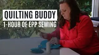 EPP Sewing Body Double | 1-Hour Quilt with Me | 25/5 Pomodoro + Ambient Music for Focus
