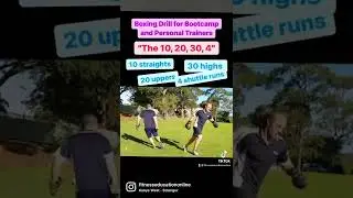 Boxing Drill for Bootcamp and Personal Trainers 🥊 &ldquo;The 10, 20, 30, 4&rdquo; #shorts