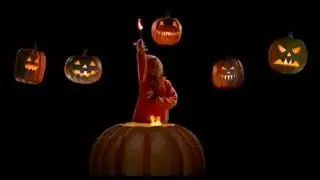 Amazing Halloween Illusion - Trick 'r Treat Testing out demo - AtmosFX products used and projector