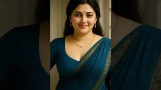 Beautiful Women in Blue Saree With Extreme Grace I #shorts #kollywoodcinemanews #kollywoodactress