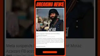 Meta suspends Palestinian journalist Motaz Azaiza&rsquo;s FB account | #shorts #news