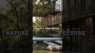 Nature integrated Architecture | #sustainable #design #bamboo #timber #shorts