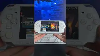 minecraft on psp?? #psp #psp3000 #minecraft #playstation #ps1 #ps2 #ps3 #nostalgiagame #psgames