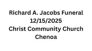 Richard Jacobs Funeral