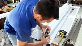 Fazendo usinagem pra colocar roldanas com suporte na caixa da basculante