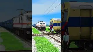 TWO TRAINS CROSSING BRANCHED DIAMOND CROSSING 😱 #train
