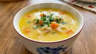 Turkish-Style Rich & Flavorful Chicken & Vegetable Soup 😍😋