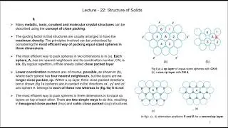 Lecture 22 | Bangla | X-ray Crystallography & Solid State Chemistry
