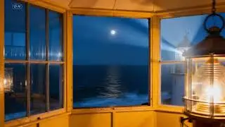 POV: Night Shift at a Lonely Lighthouse 🌊 | Calm Lo-Fi for Focus & Relax