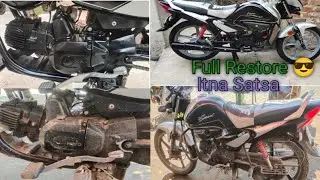 Hero Ismart restore And modified ismart bike// modified and services 🛵🛵