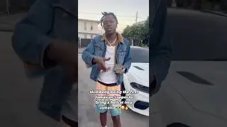 skillibeng being the first Jamaican/rapper to bring a hellcat into Jamaica 🇯🇲 😳🔥