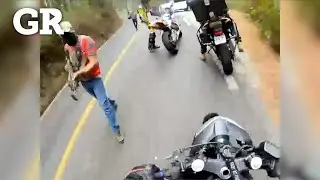 Asaltan a motociclistas en Edomex