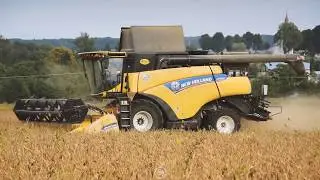 Sója 2018 | New Holland CR9.80 | New Holland T7050 | East Slovakia Agriculture (ESA) 2018