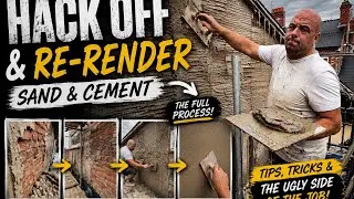 I Had to Hack Off the Entire Wall… (Full Sand & Cement Re-Render)
