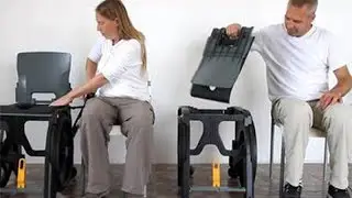 Silla de WC y ducha Wheelable plegable y ligera.