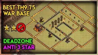 Best Th9.75 War Base Deadzone | Never get 3 starred | Clash of Clans