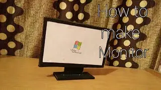 How to make monitor with cardboard