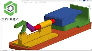 Onshape Mechanical Timelapse Over-Center Latch Clamp with Guided Slider Mechanism Assembly Animation