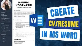 How to Create CV in MS Word | Make a CV for Job 2022 in Urdu/Hindi