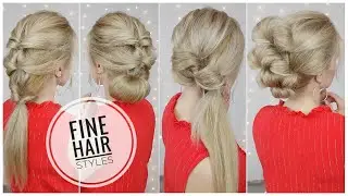 THIN HAIR HAIRSTYLES ❤️  EASY HAIRSTYLES FOR THIN AND FINE HAIR