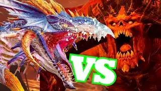 Star Dragon VS Bloodthirster. Total War Warhammer 3 Immortal Empires.