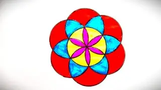 How to draw Circle Geometric Pattern || Easy drawing #circle drawing