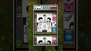 Happy Family Coloring Book: Digital Download #short
