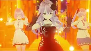 【 VRM Live Viewer 】Motoko / 踊ってみた！♬　The three Motokos tried to dance together!!