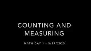 Math Day 1 (3/17/2020)