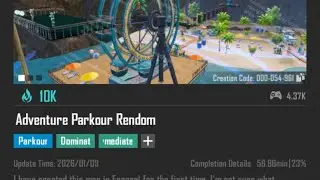 Bgmi wow code - 54961 | Adventure Parkour Rendom #bgmi #pubgmobile #wow #Babajhaadfuk