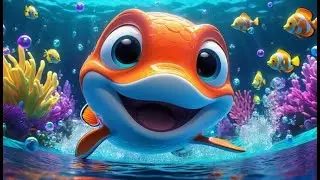 Finny Fish Swims in the Sea | Fun Ocean Adventure Song | Kids Rhyme