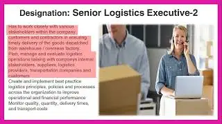 Responsibility as Senior EXIM Logistics Executive 2