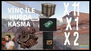 HURDALIK T&Uuml;M LOOT ALANI / VİN&Ccedil; İLE HURDA KASMA / YEŞİL KART - Rust T&uuml;rk&ccedil;e