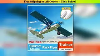 FMSRC RC Airplane 1500mm Maule Park Flyer Trainer Water Sea Plane 5CH With Flaps Float PNP Plane
