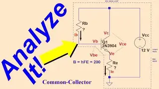 Basic Bipolar Junction Transistor Analysis: The Common-Collector Circuit (066b3)