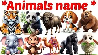 Animals Name 🐯🐕| Animals Name in Bengali to English With Pictures | Animals Name for Kids | Animals