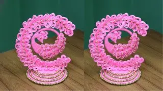 Woolen Craft Idea - Woolen Showpiece Making Ideas For Home Decor - Woolen art and craft ideas