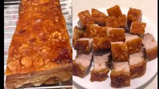 The secret of Very Crispy and juicy pork belly recipe‼️