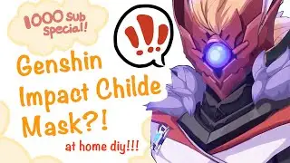 DIY Childe Delusion Unleashed Mask!!! | 1k subscriber special #diy #cosplay #genshinimpact