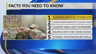 December 17th Morning Rush: Mayor says Albuquerque's rape kit backlog cut by half