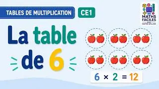 Apprendre ou r&eacute;viser   Tables de multiplication    Table de 6   Maths   Calcul mental