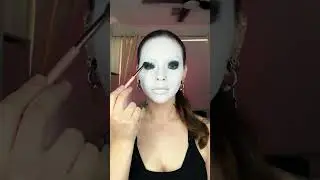My attempt at Corpse Paint Makeup #corpsepaint #mayhem #blackmetal #makeup #makeuptutorial #beauty