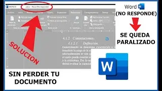 WORD NO RESPONDE (Como solucionar) - WORD SE QUEDA PARALIZADO, NO RESPONDE, SOLUCION.