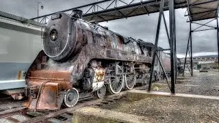 Urban Exploration: ABANDONED Looking Old Steam Trains and Coaches