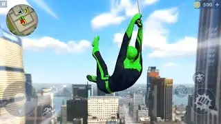 Spider Rope Hero - ninja hero city gangster Gameplay