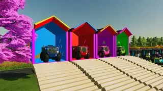 TRANSPORT OF COLORS | SHERP CAR IN FS 22 | Farming Simulator 22