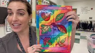 Acetate Paper Painting